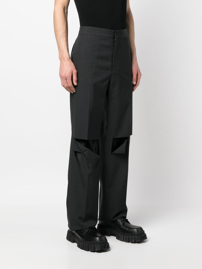 Givenchy Trousers Grey Wool