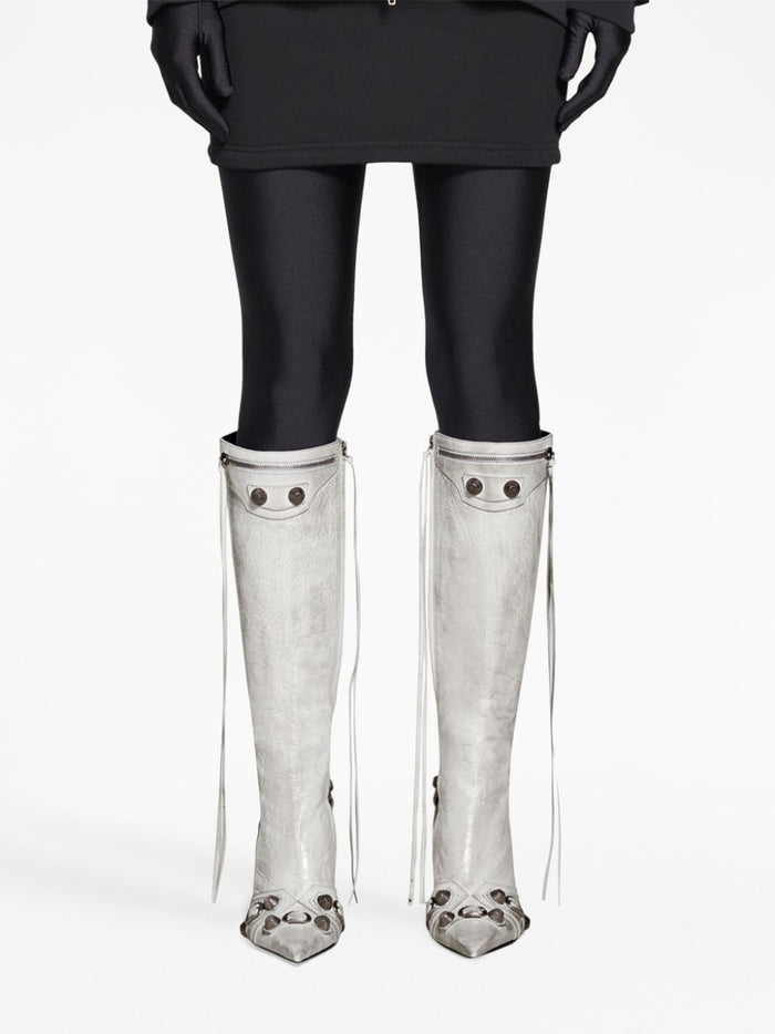Balenciaga Boots White Lamb Leather