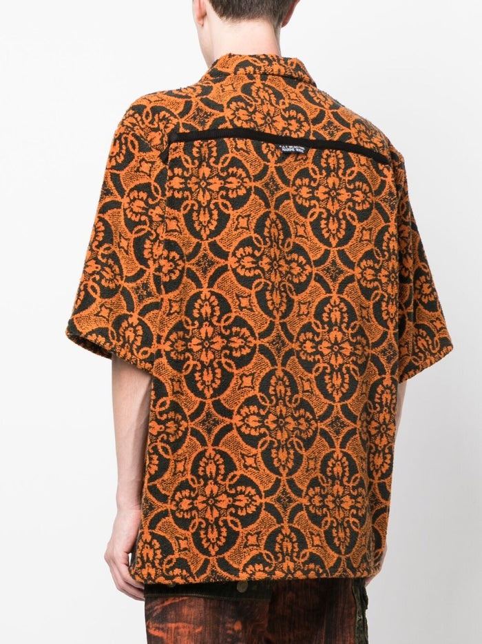 MARINE SERRE Shirts Orange Outer: Cotton Lining
