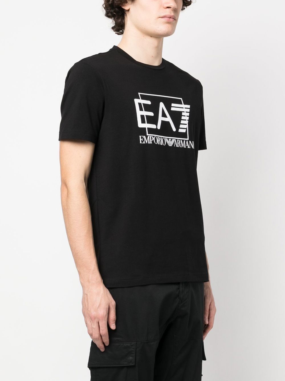Ea7 T-Shirts And Polos Nero Cotton
