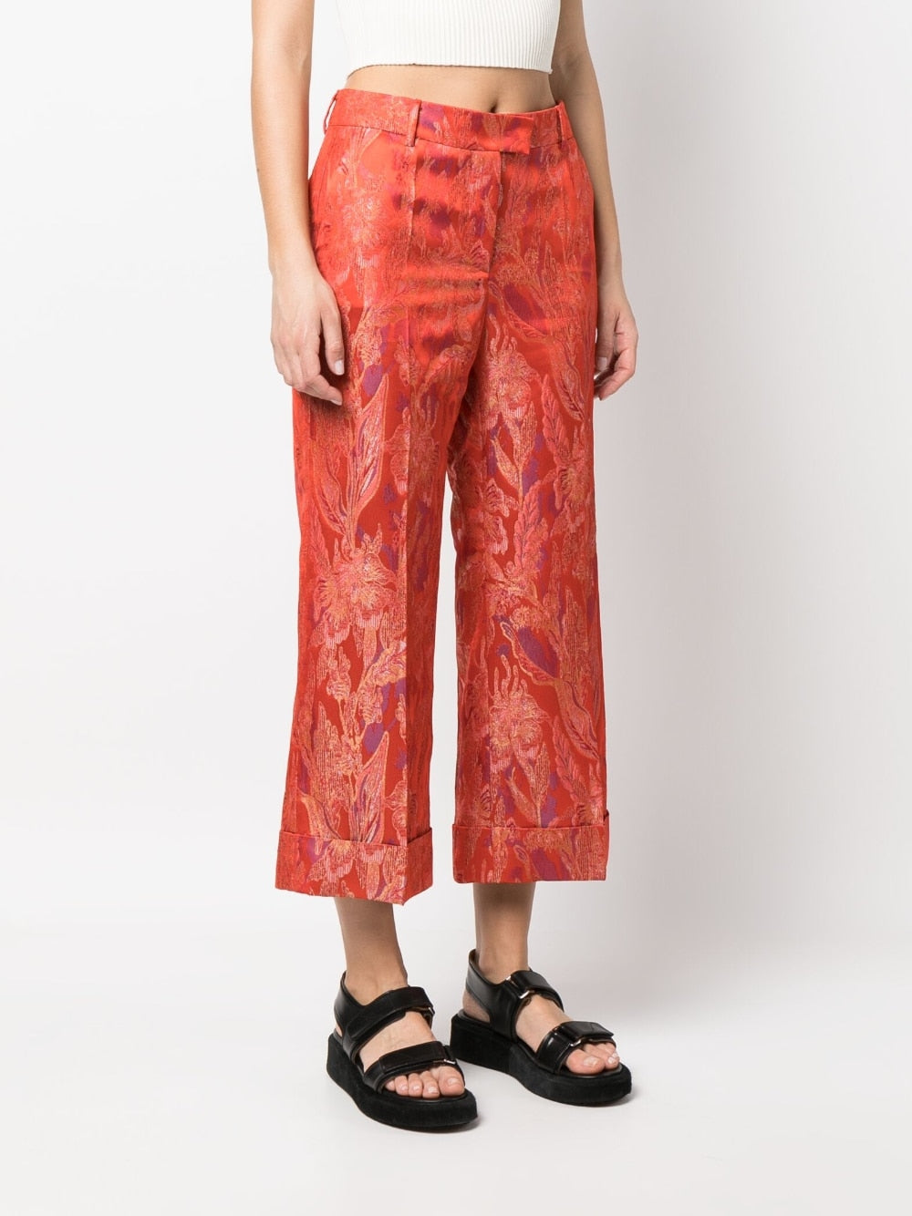Alberto Biani Trousers Red Outer: Viscose