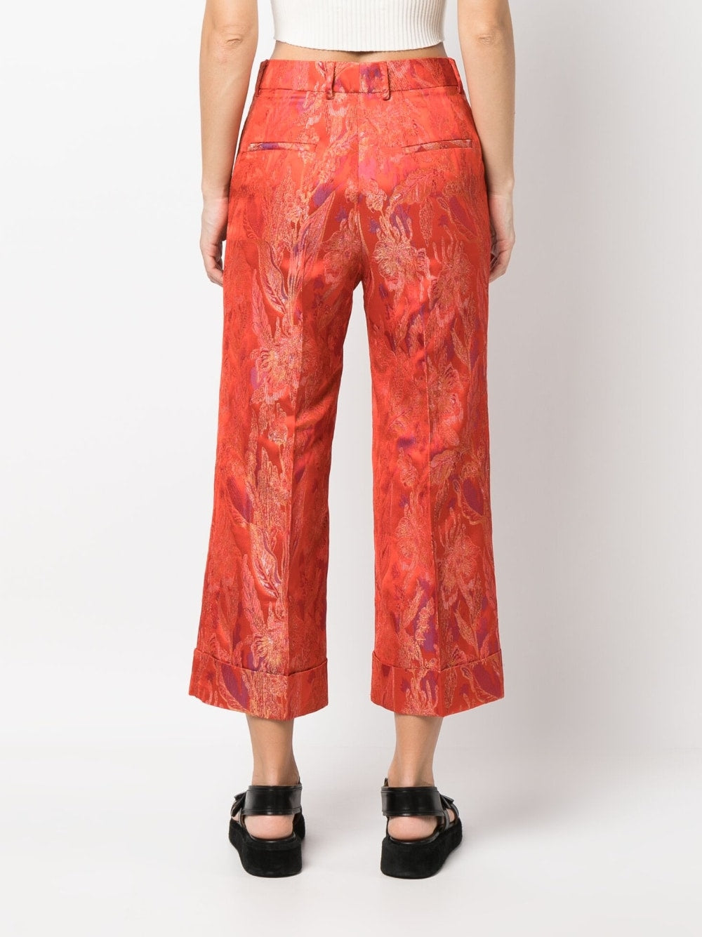 Alberto Biani Trousers Red Outer: Viscose