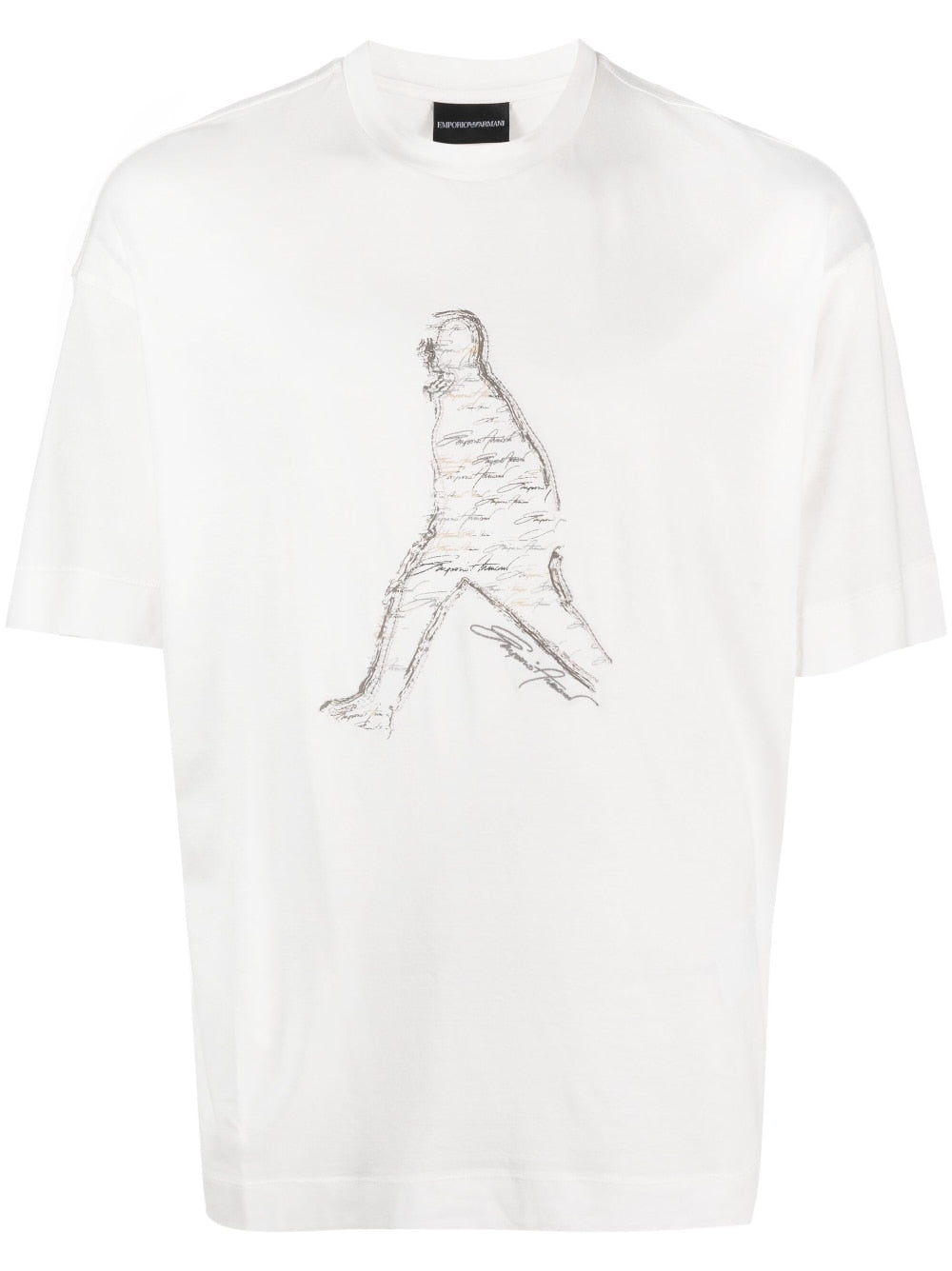 Emporio Armani T-Shirts And Polos Bianco Lyocell