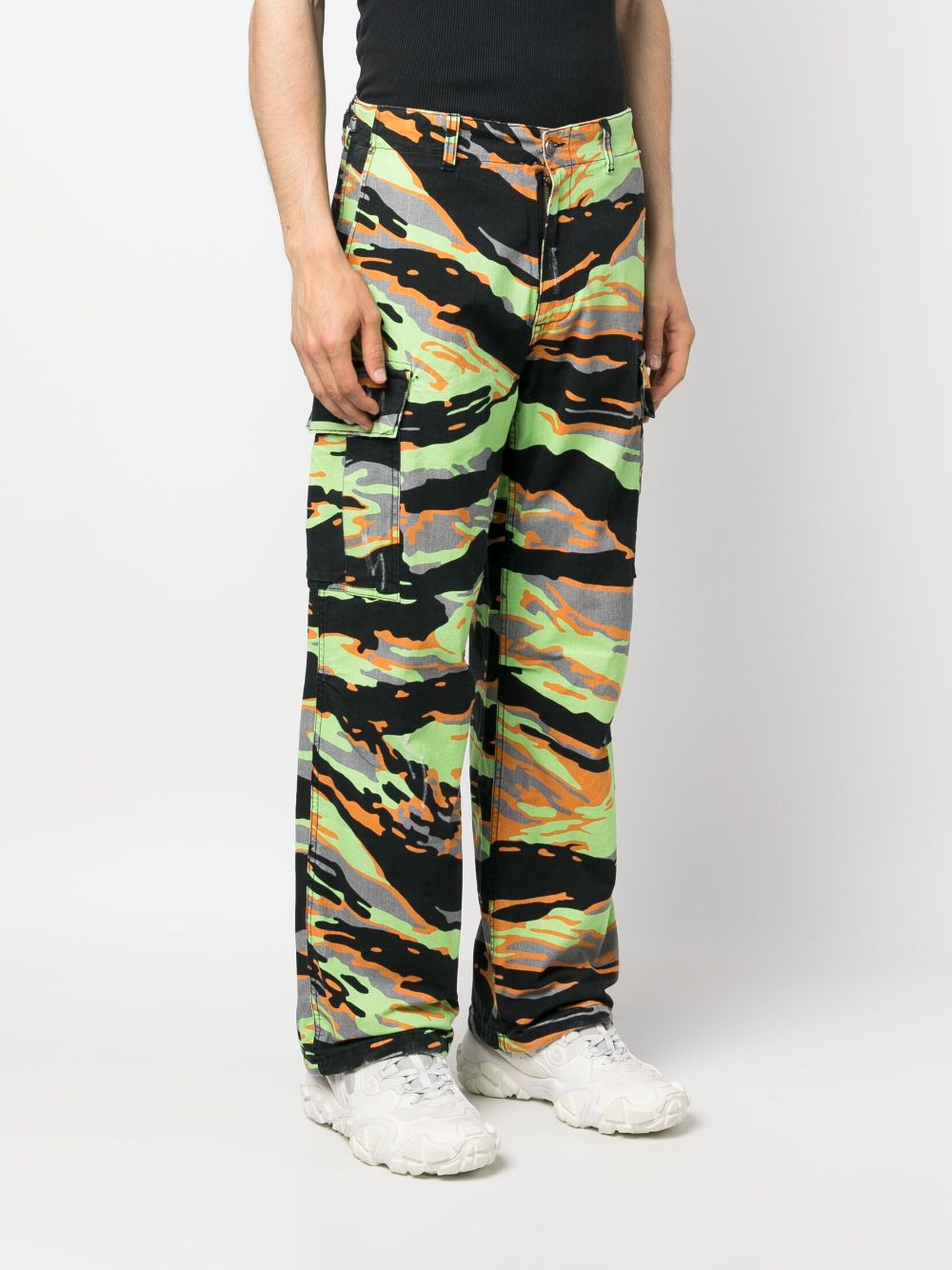 Erl Trousers Green Cotton