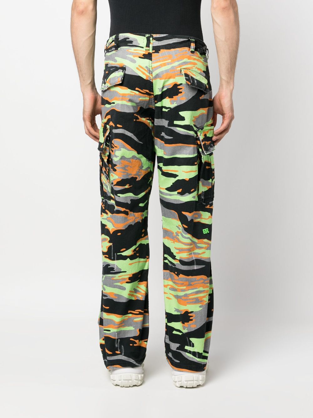 Erl Trousers Green Cotton