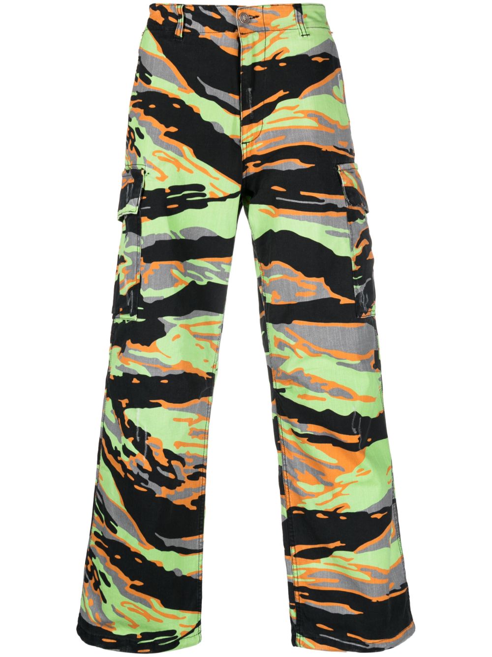 Erl Trousers Green Cotton