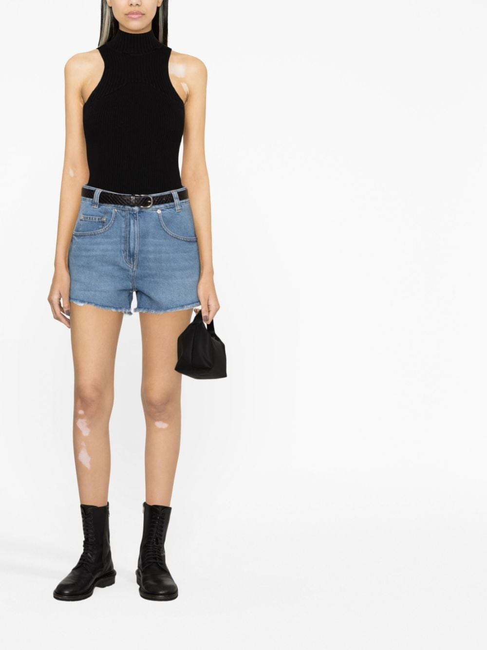 Iro Shorts Blue Lining: Polyester