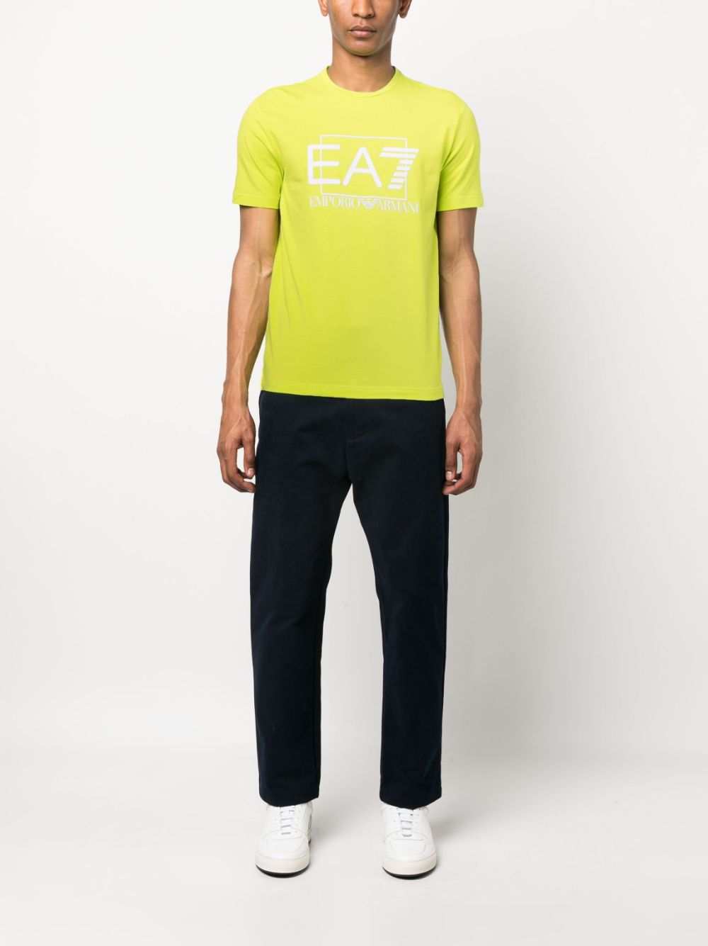 Ea7 T-Shirts And Polos Verde Cotton
