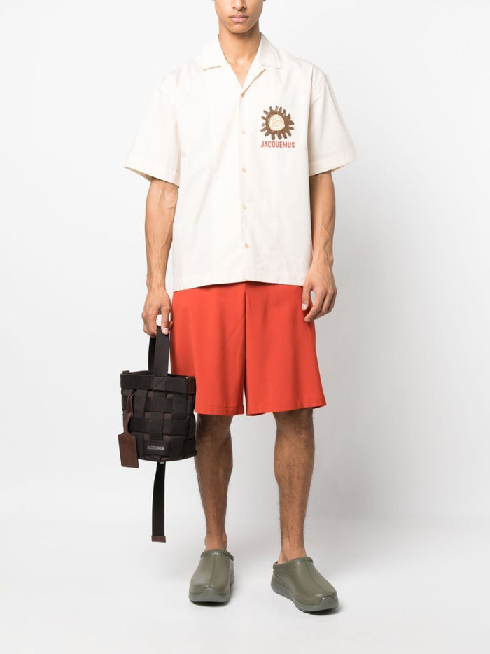 JACQUEMUS RESORT Shorts Red Outer: Viscose