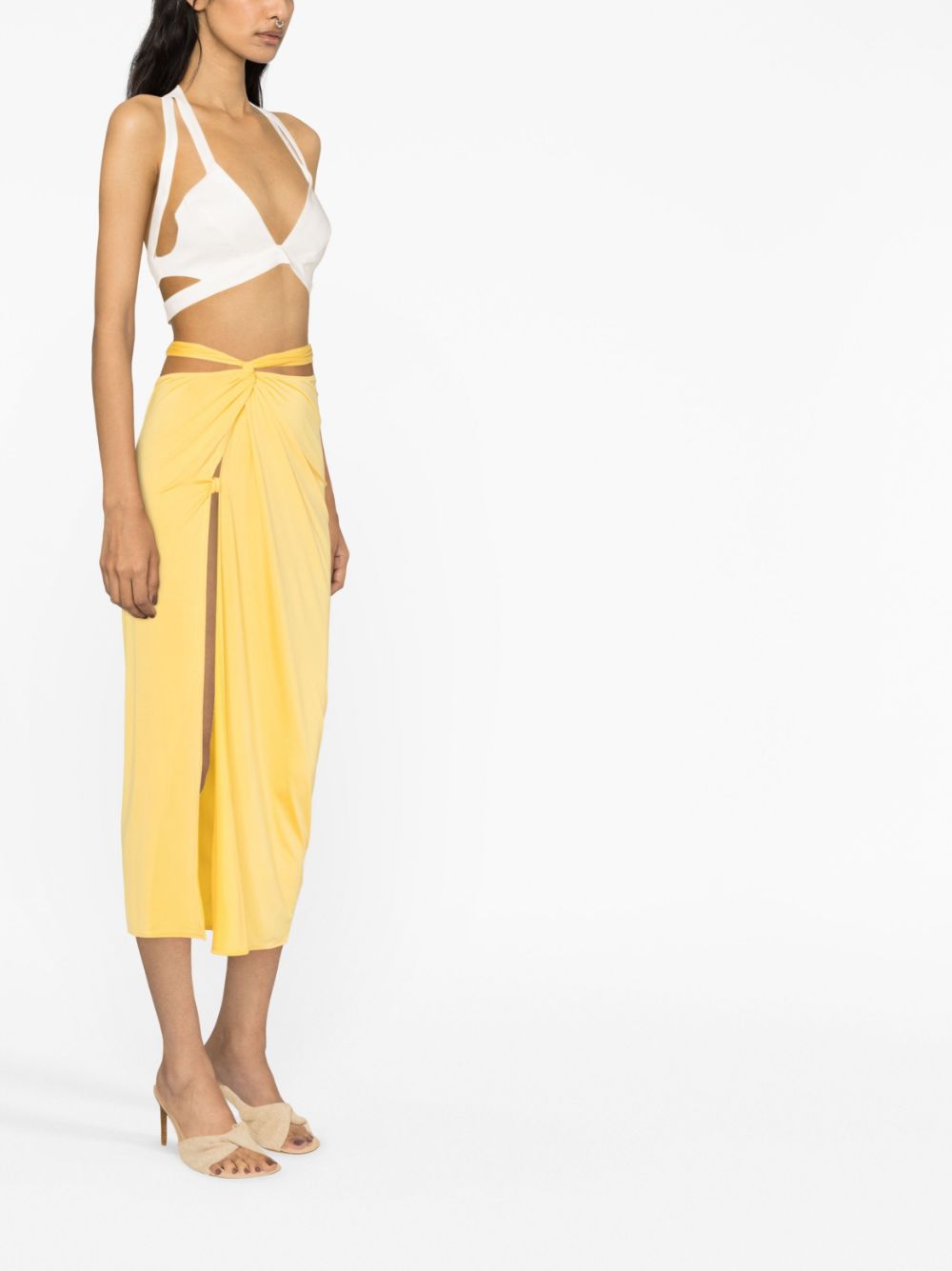 Jacquemus Resort Skirts Yellow Cupro