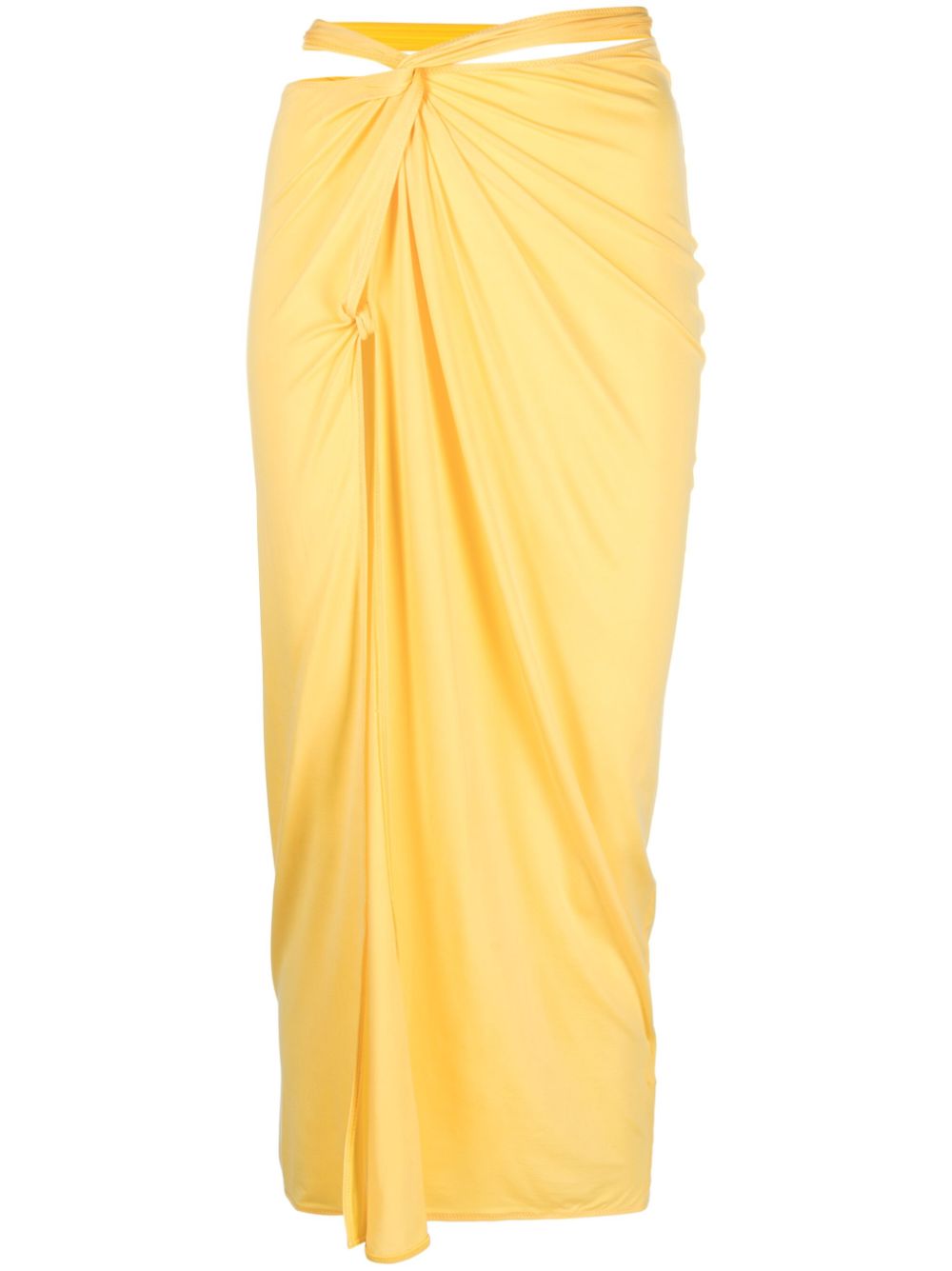 Jacquemus Resort Skirts Yellow Cupro