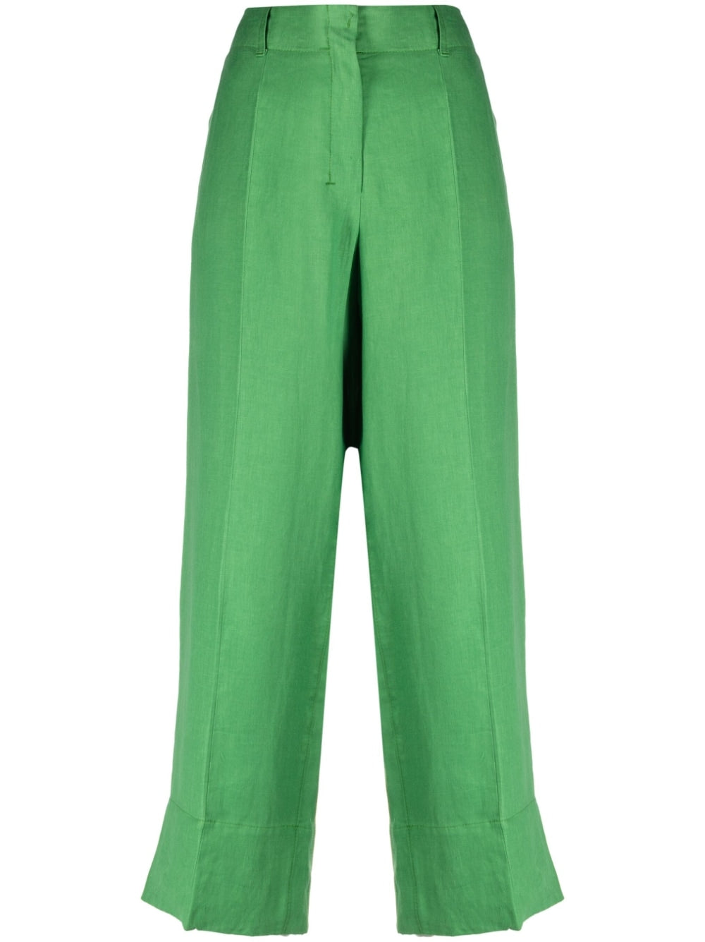 S Max Mara Trousers Green Linen