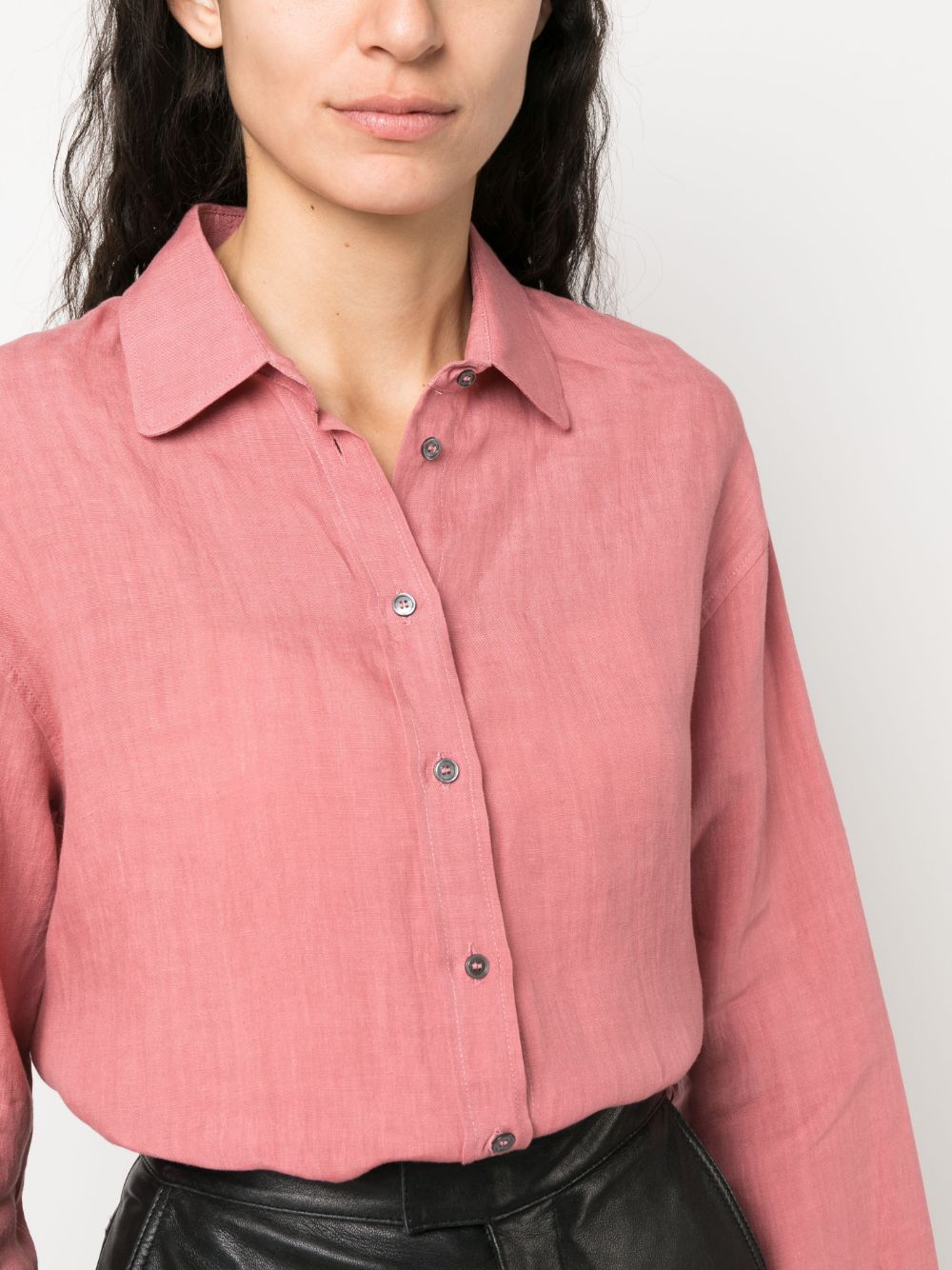 S Max Mara Shirts Red Linen