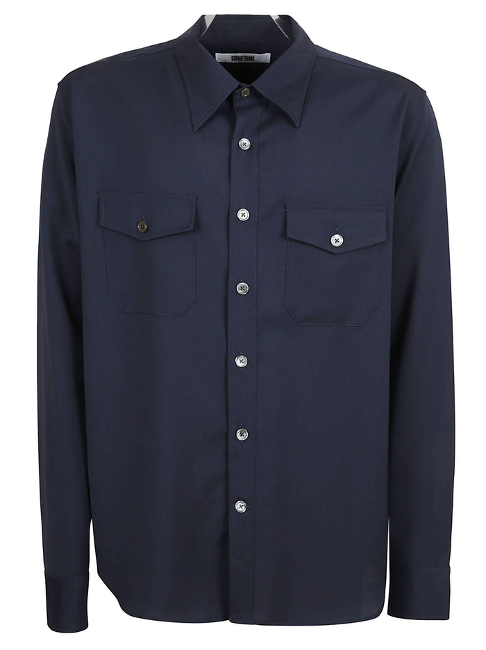Grifoni Shirts Blue