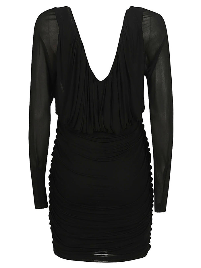 Saint Laurent Dresses Black Main Material: Cupro