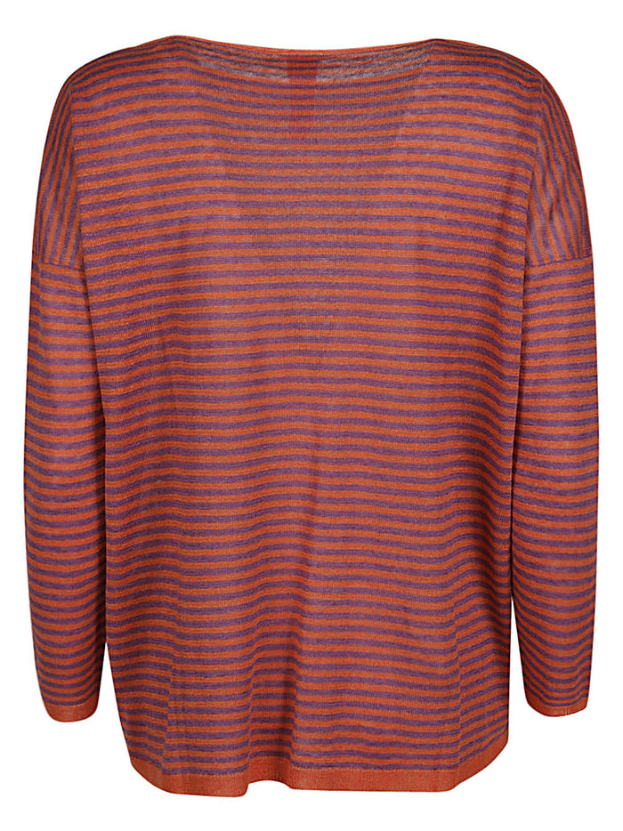 ALESSANDRO ASTE Sweaters Orange Main Material: Linen