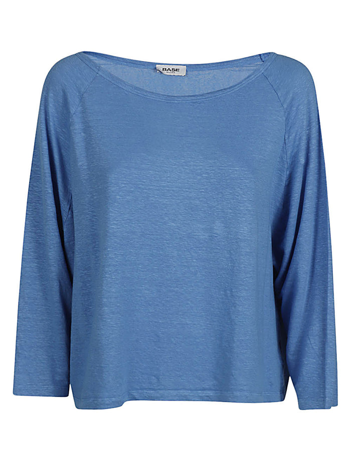 Base Sweaters Clear Blue Main Material: Linen Elastane