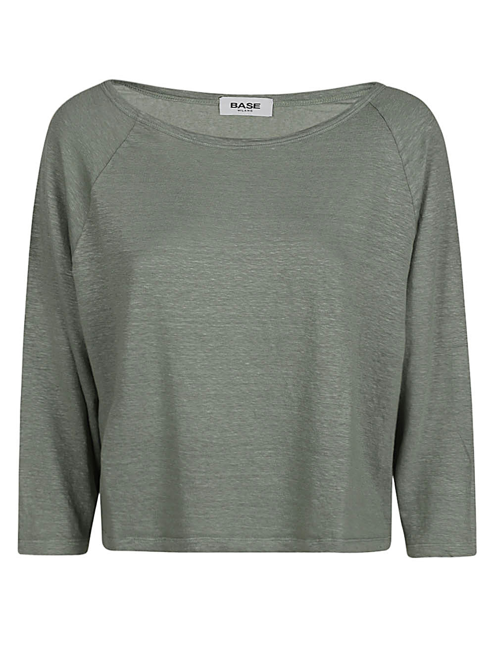 Base Sweaters Green Main Material: Linen Elastane