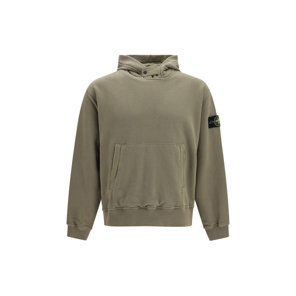 Stone Island 100% Cotton hoodie in beige