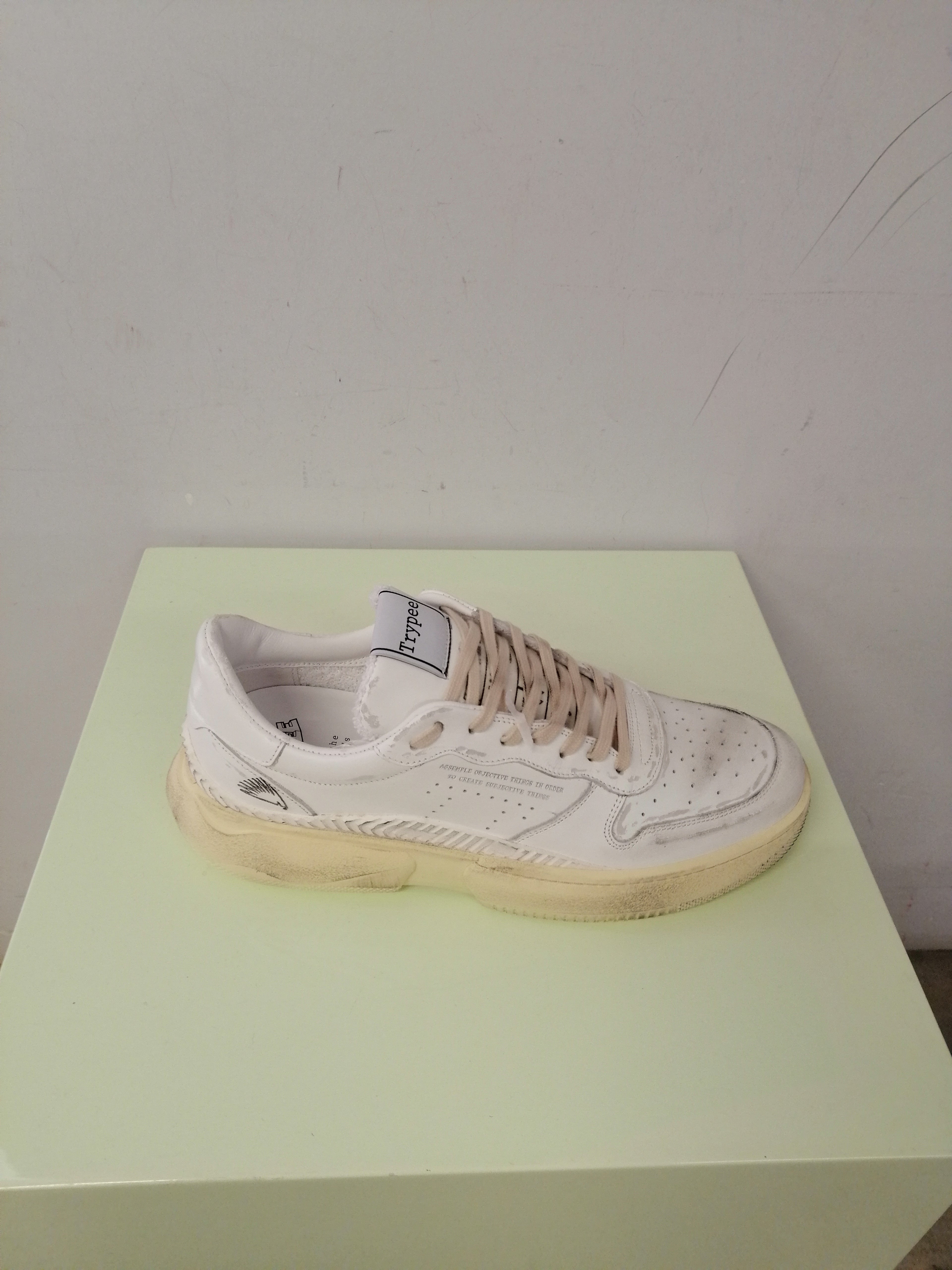 Trypee Flat Shoes White Leather