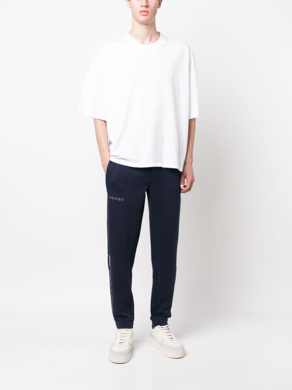 EA7 Trousers Blue Polyester