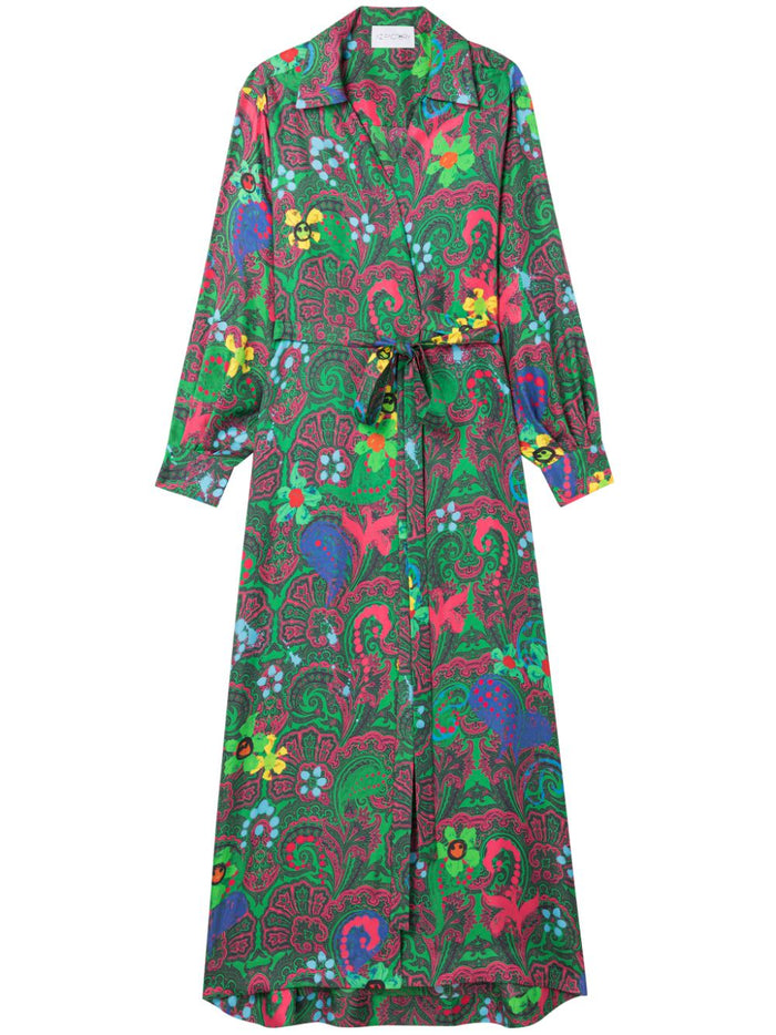 AZ FACTORY PRE Dresses Green Silk