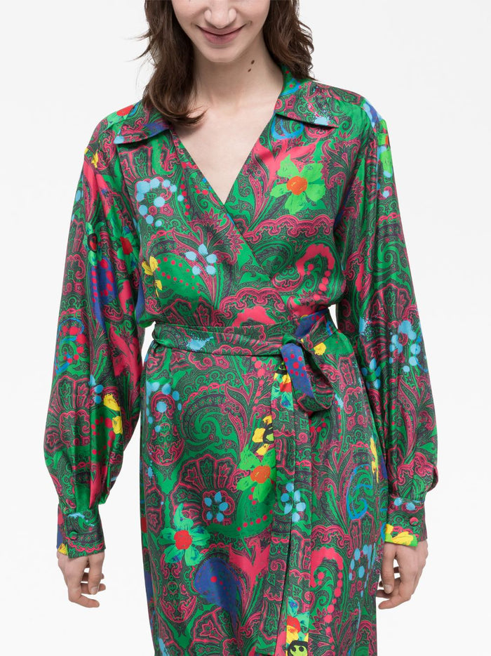 AZ FACTORY PRE Dresses Green Silk