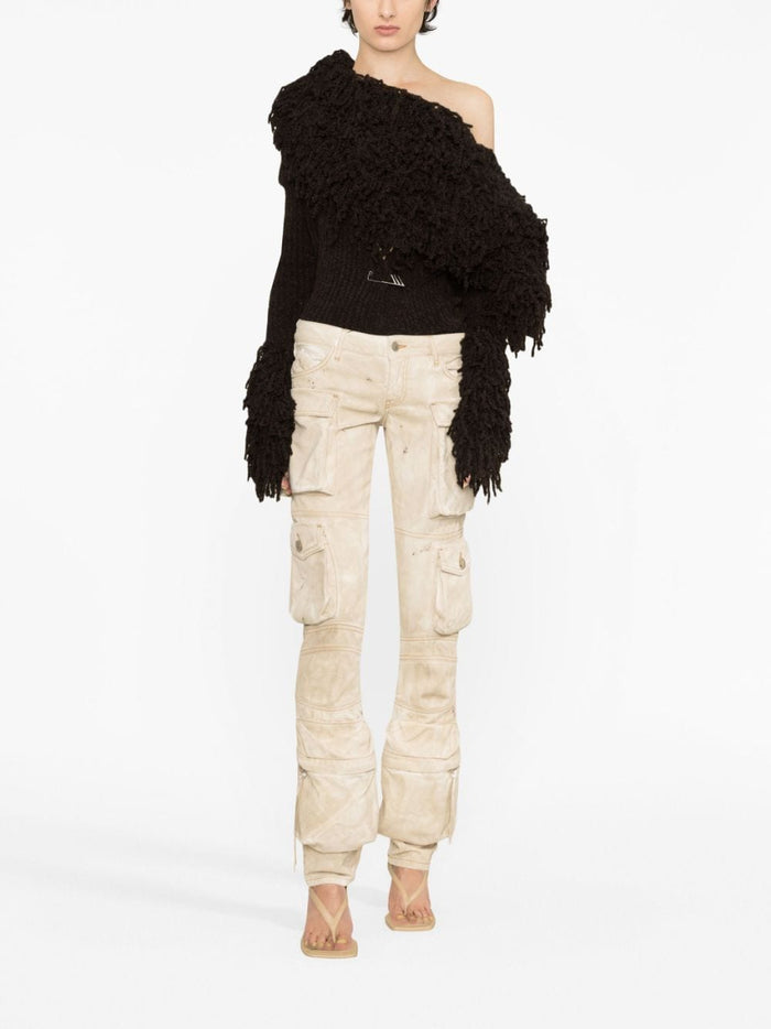 The Attico Trousers Beige Outer: Cotton