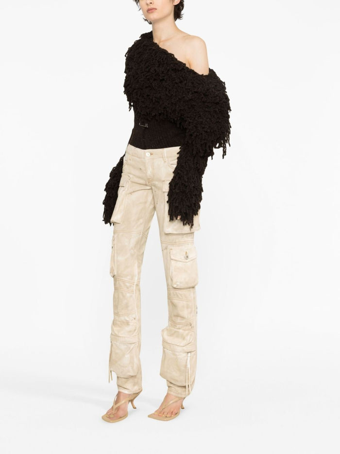 The Attico Trousers Beige Outer: Cotton