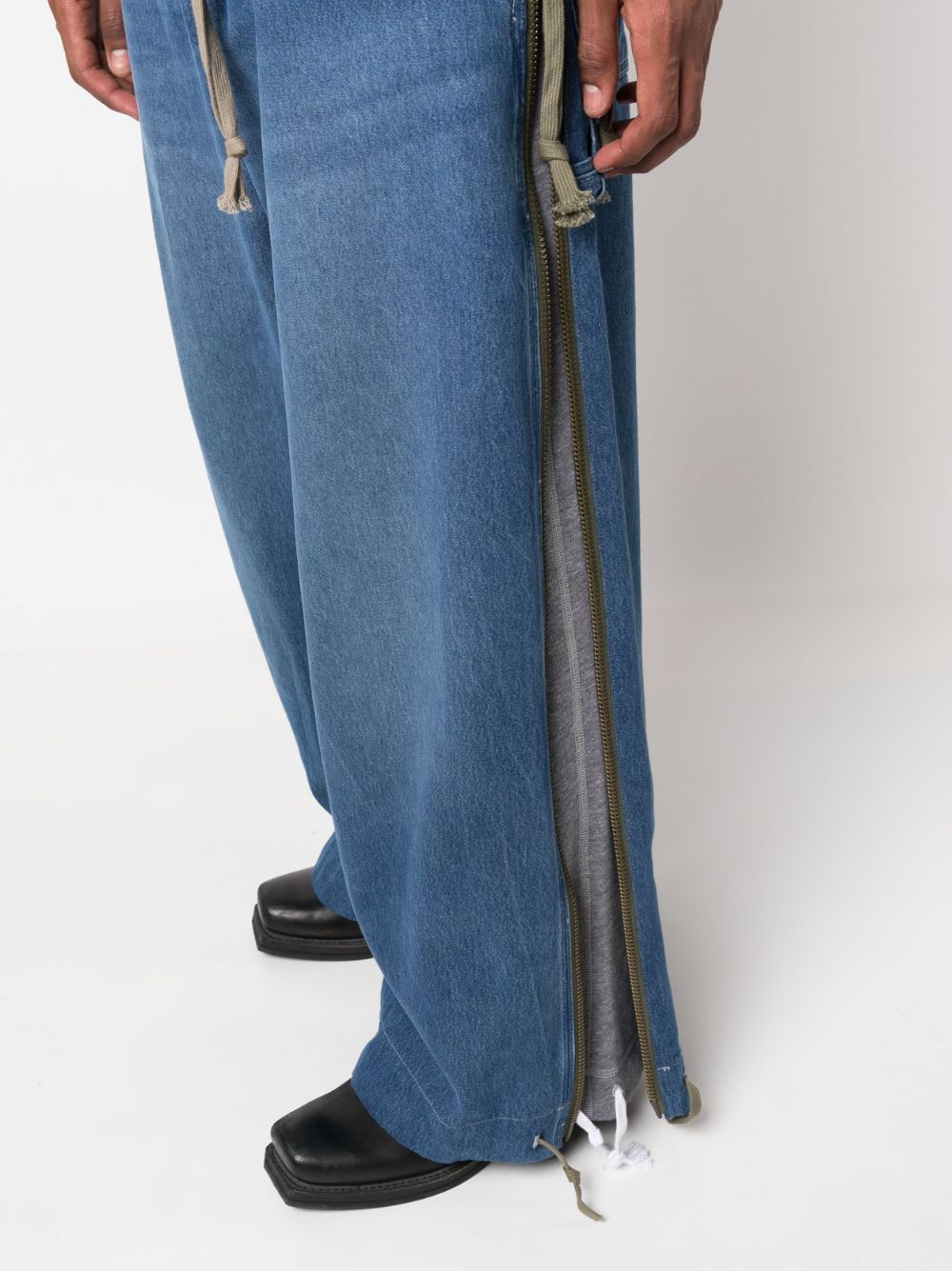 Greg Lauren Jeans Denim Scuro Cotton