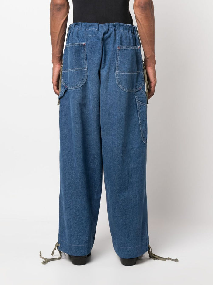 Greg Lauren Jeans Denim Scuro Cotton