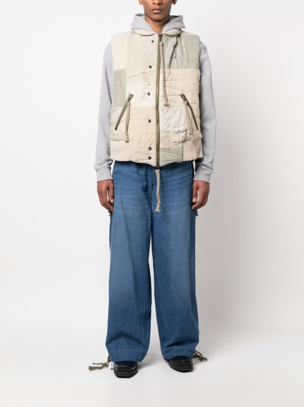 Greg Lauren Jeans Denim Scuro Cotton