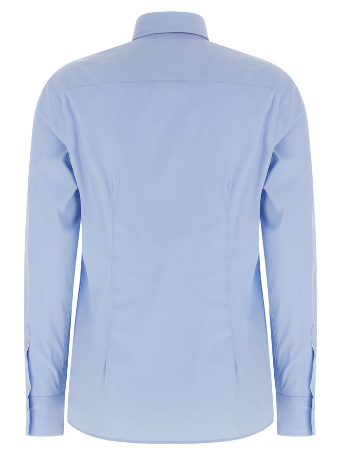Sara shirt Light Blue Cotton Polyamide Elastane Shirt, Blouse