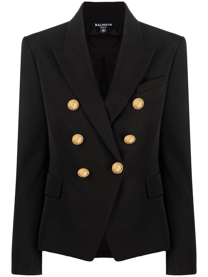 Balmain Jackets Black Lining: Viscose