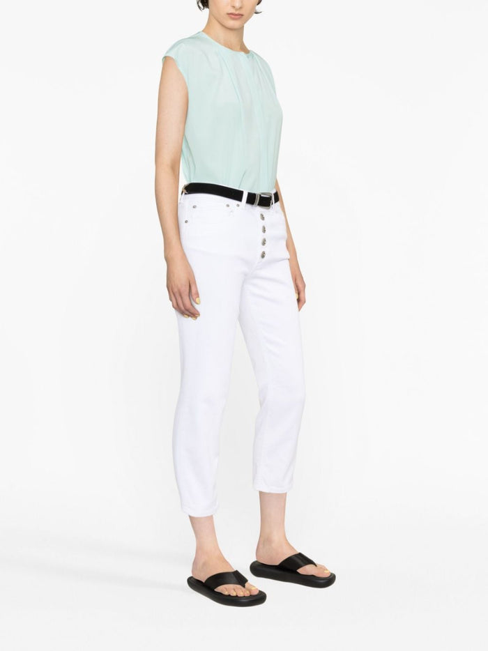 Dondup Jeans White Outer: Cotton