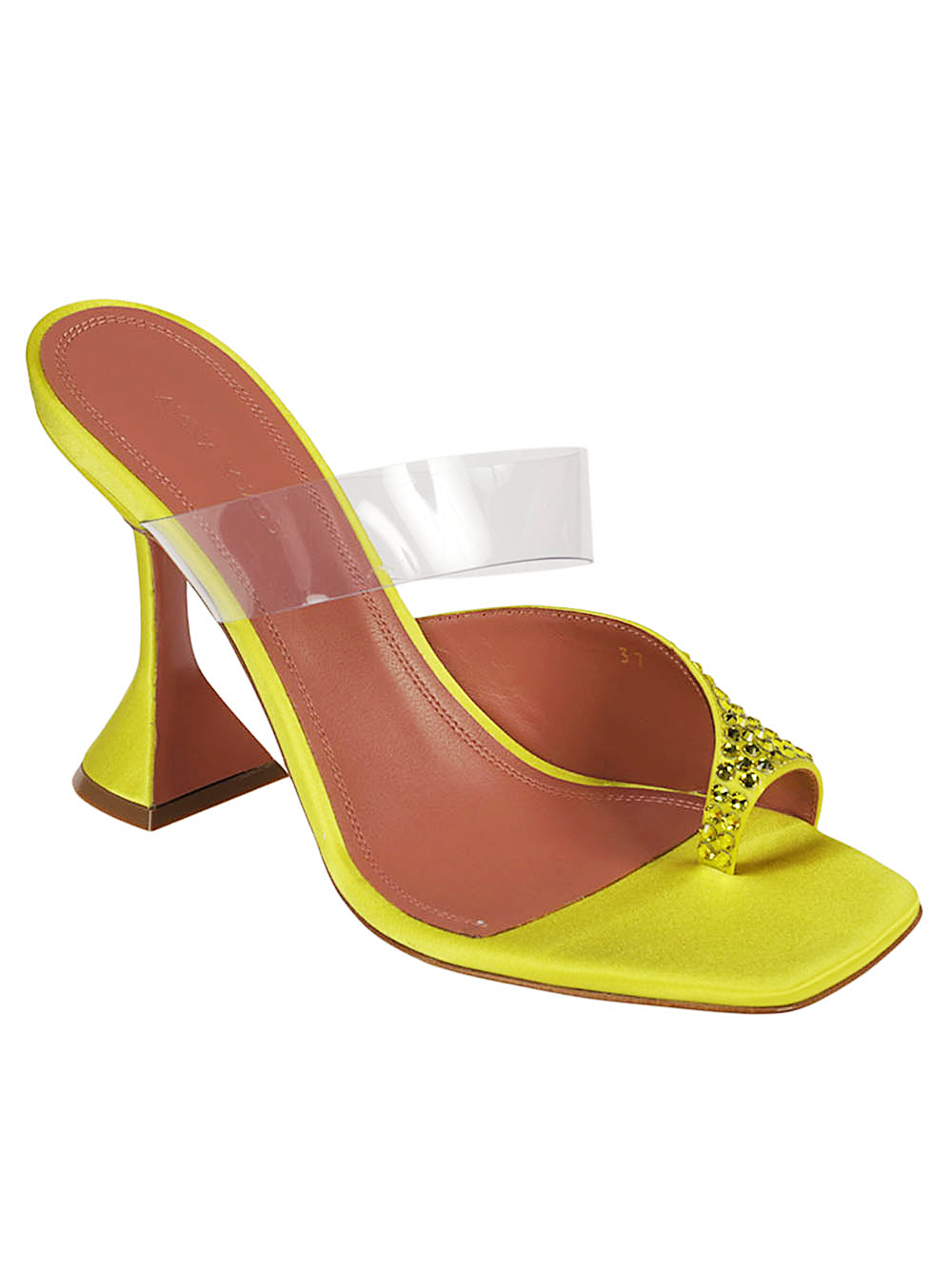 Amina Muaddi Sandals Yellow Lining: Calf Leather