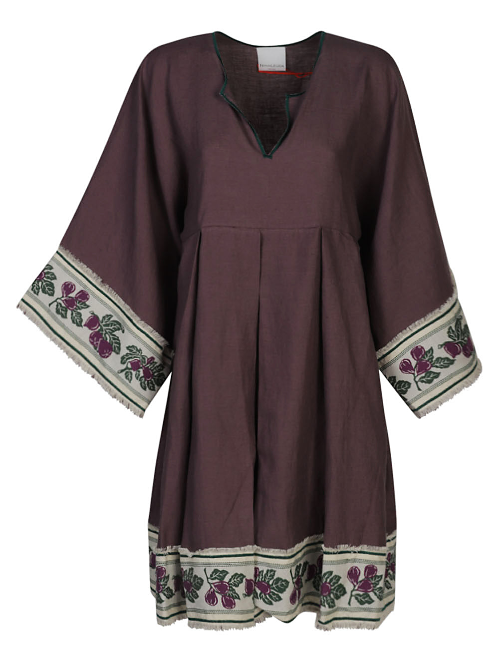 NINALEUCA Dresses Purple Main Material: Linen Cotton