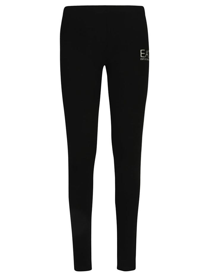 EA7 Trousers Black Virgin Wool