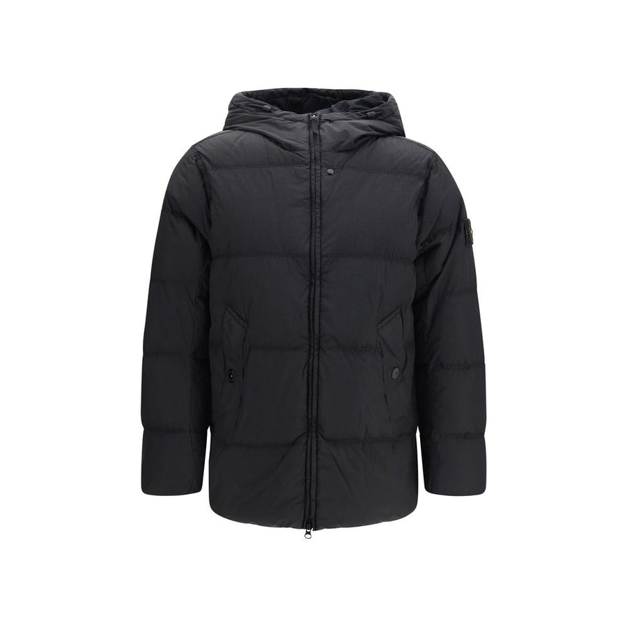 Stone Island Outer 100% Nylon down jacket in black