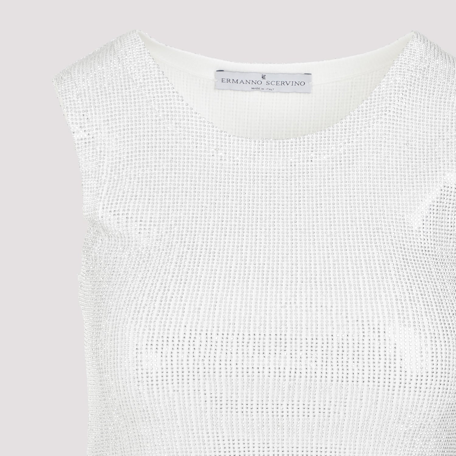 Cotton Tank Top Metallic Alluminium Tshirt