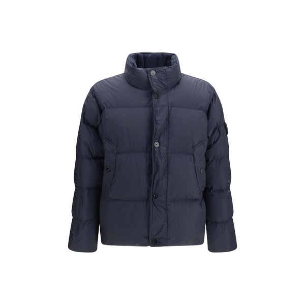 Stone Island Outer 100% Polyamide down jacket in navy
