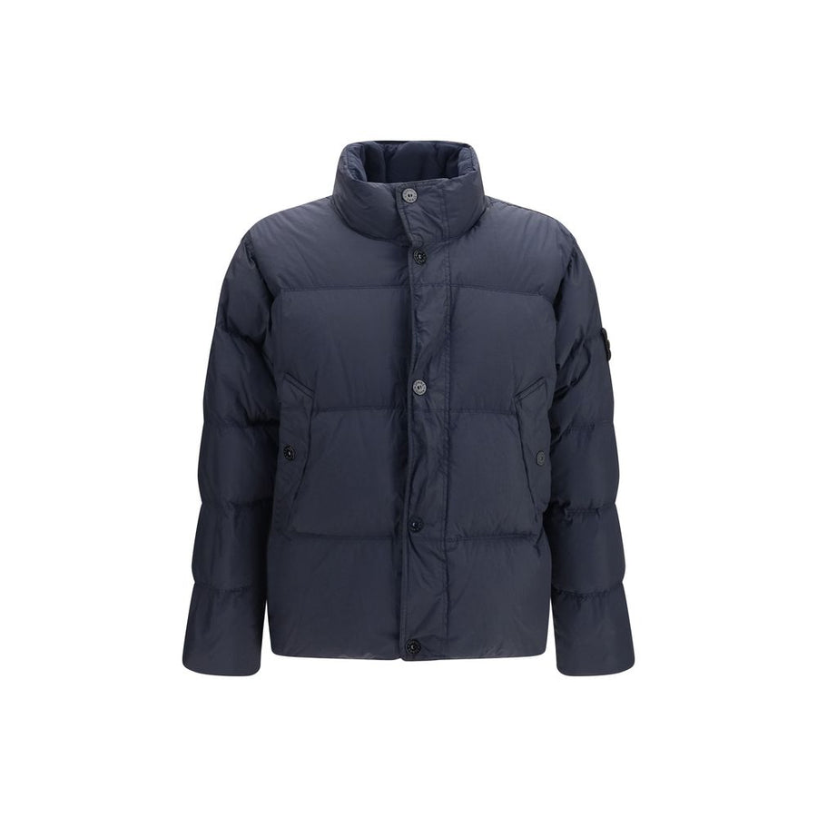 Stone Island Outer 100% Polyamide down jacket in navy