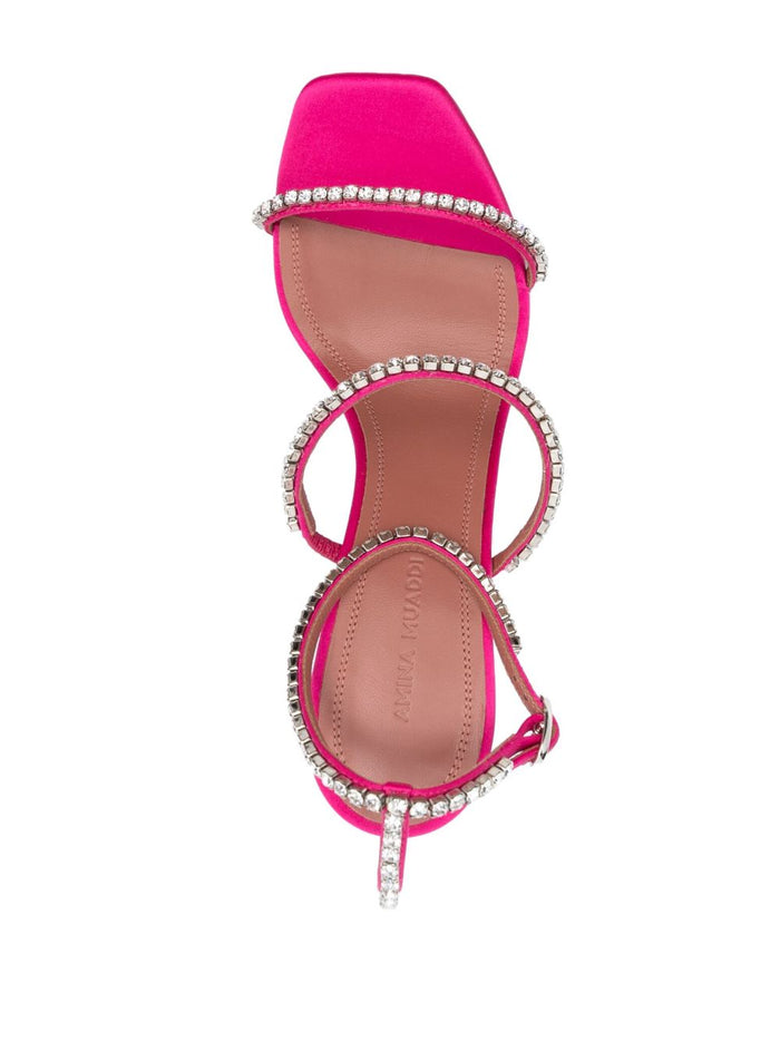 Amina Muaddi Sandals Fuchsia Outer: Fabric