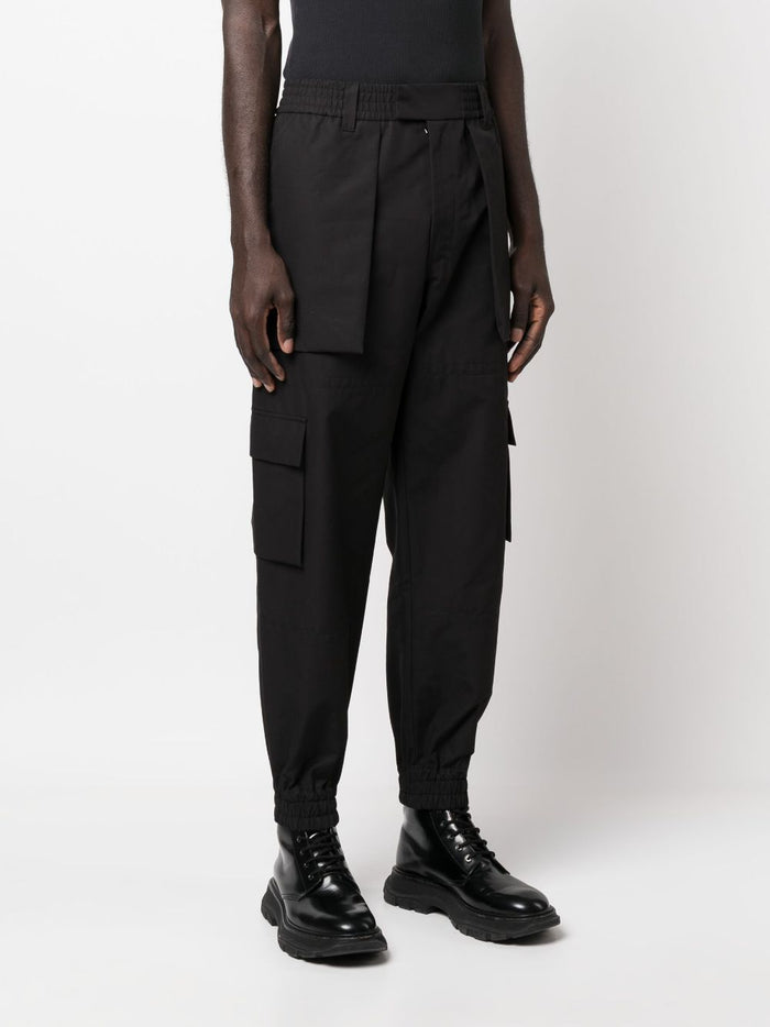 Alexander McQueen Trousers Black Cotton