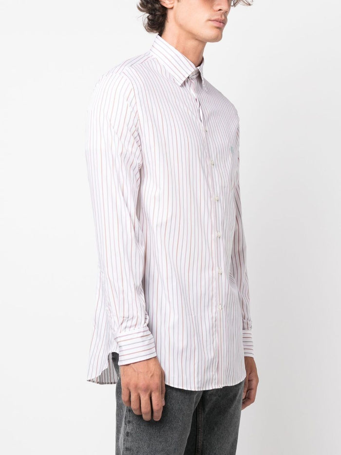 Etro Shirts Grey Cotton