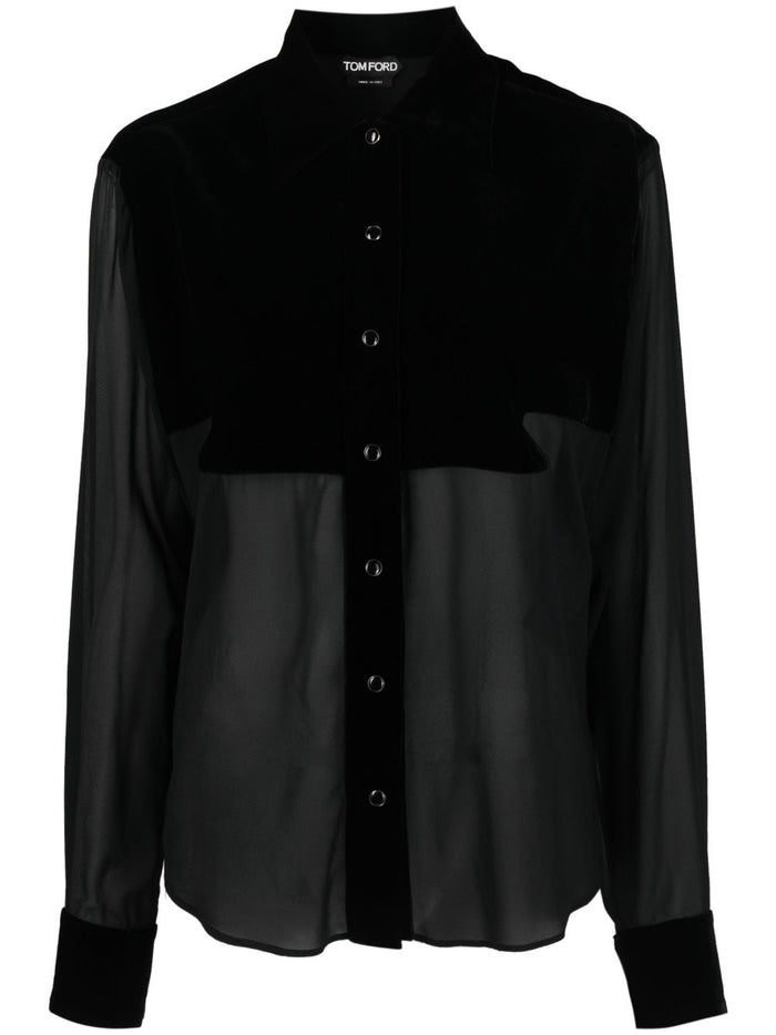 Tom Ford Shirts Black Outer: Silk