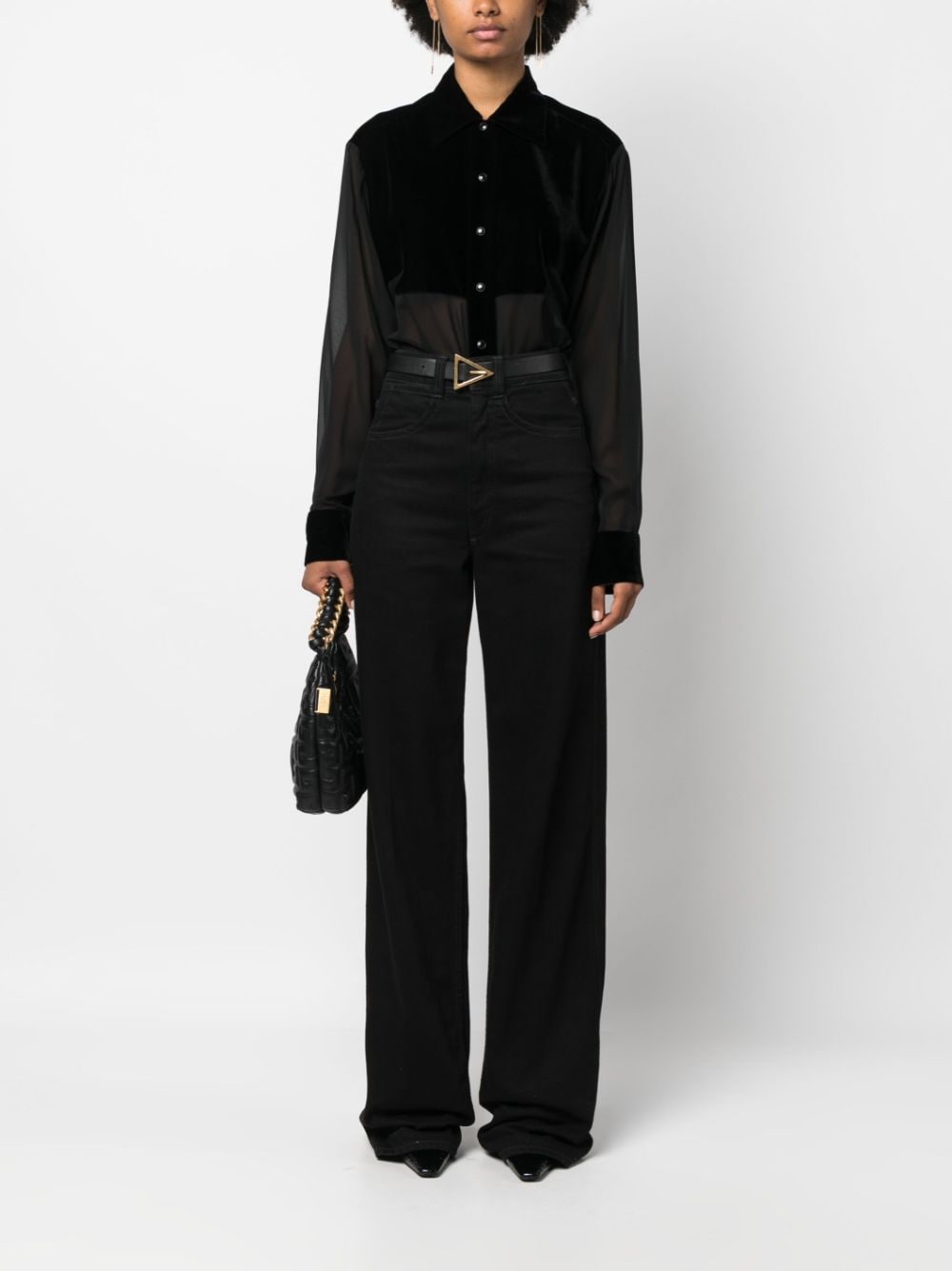 Tom Ford Shirts Black Outer: Silk