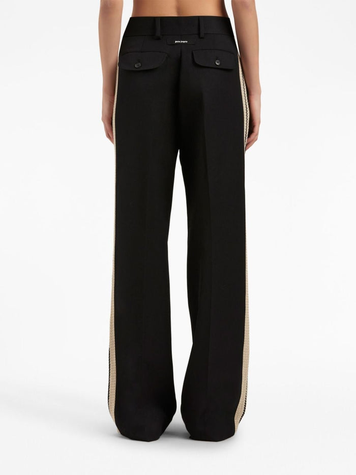 Palm Angels Trousers Black Outer: Polyester