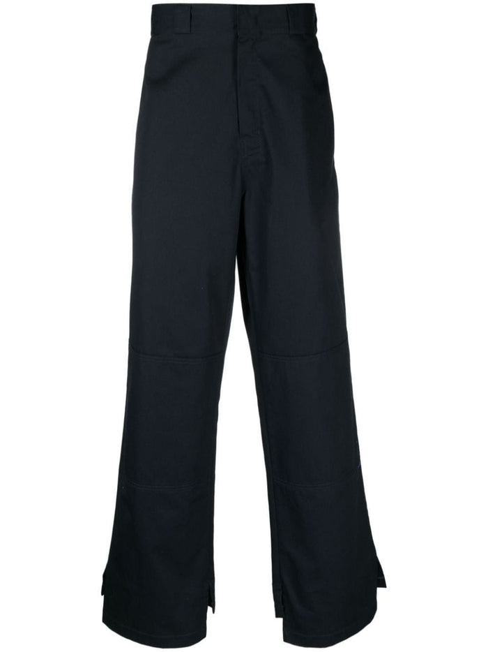 Palm Angels Trousers Blue Fodera: Poliestere
