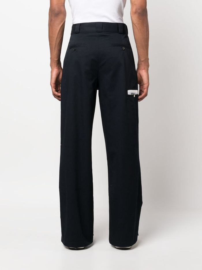 Palm Angels Trousers Blue Fodera: Poliestere